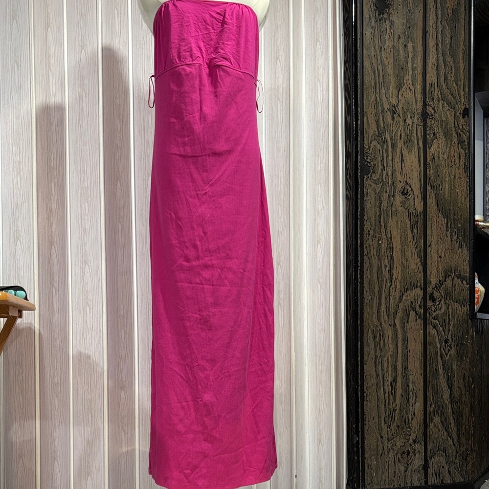 Old Navy Strapless Pink Maxi Dress